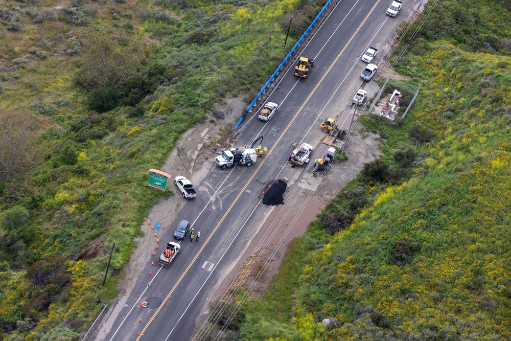 Camp Pendleton road closures due to heavy rain