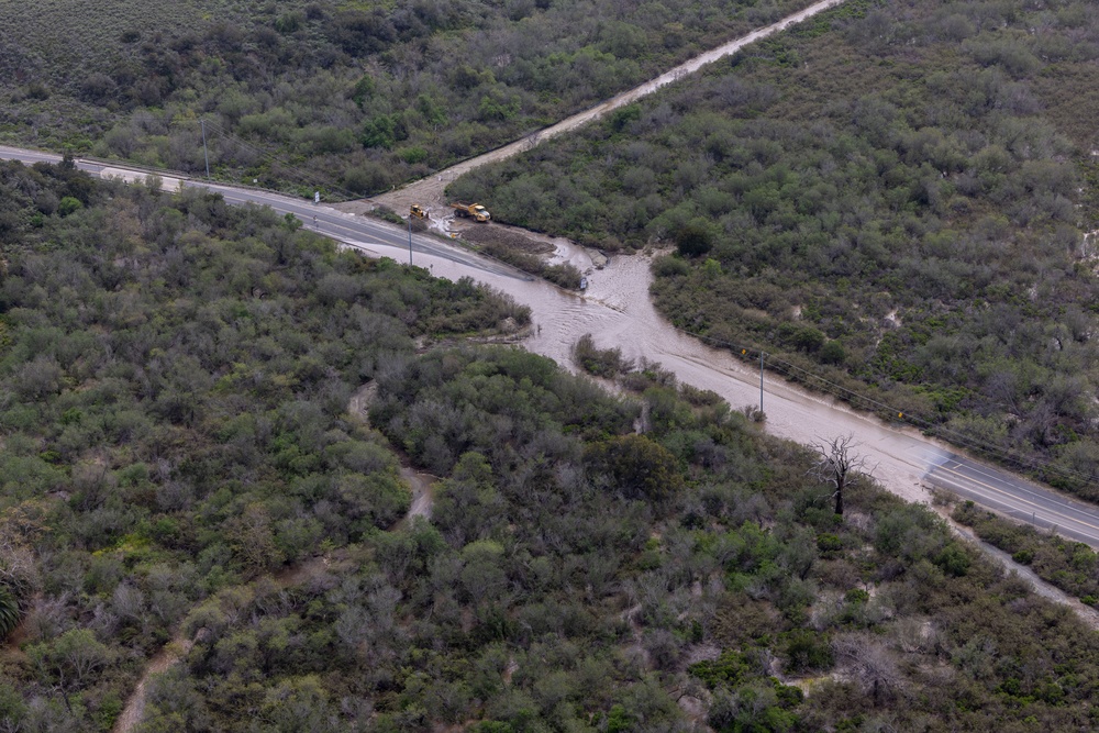 Camp Pendleton road closures due to heavy rain