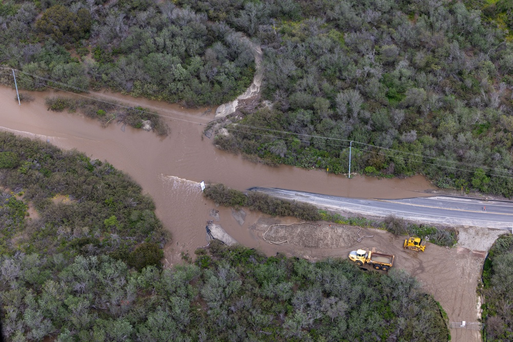 Camp Pendleton road closures due to heavy rain