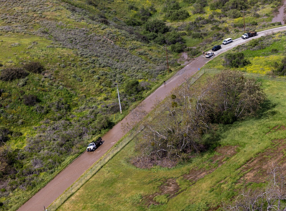 Camp Pendleton road closures due to heavy rain