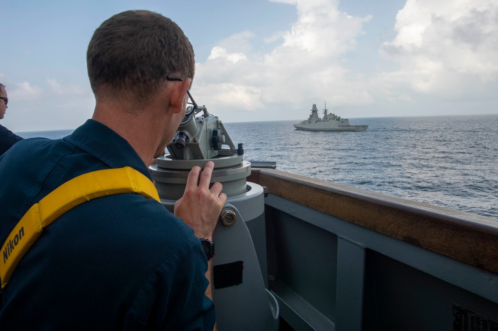 U.S. Navy, EU Naval Forces Conduct Combined Patrol in Arabian Sea