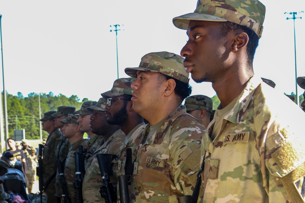 Provider Soldiers case their colors and deploy to the Middle East