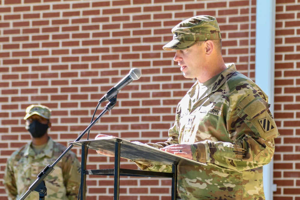 Provider Soldiers case their colors and deploy to the Middle East