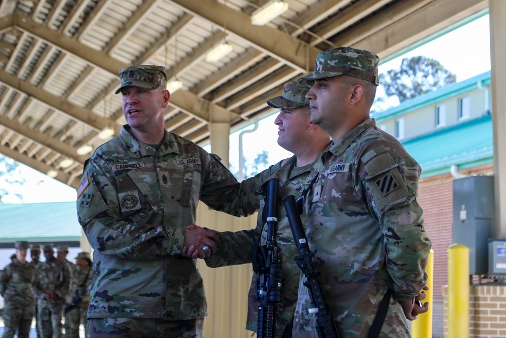 Provider Soldiers case their colors and deploy to the Middle East