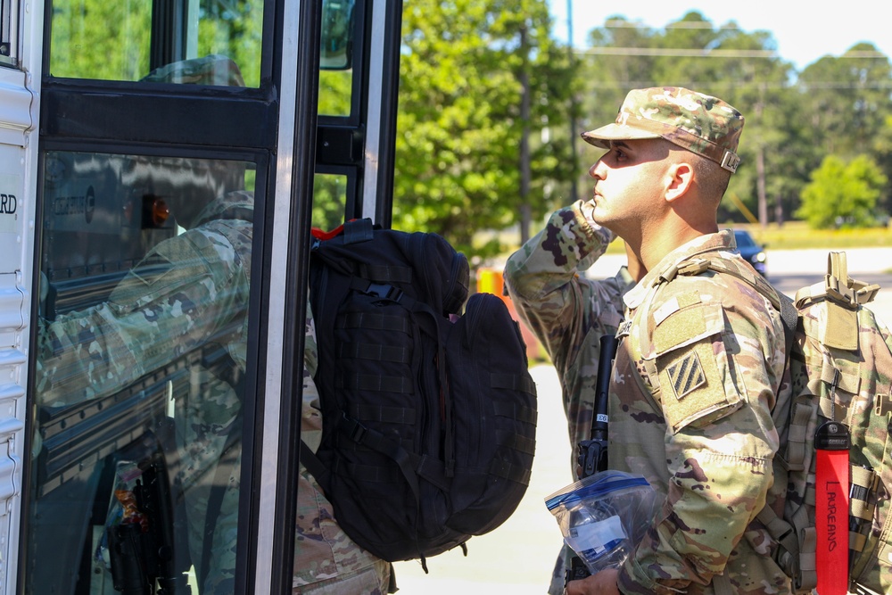 Provider Soldiers case their colors and deploy to the Middle East