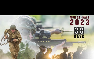 ~30 Days to 52nd Winston. P. Wilson / 32nd Armed Forces Skill at Arms Meeting (WPW/AFSAM) Rifle and Pistol Championship (U.S. Army National Guard Graphic by Staff Sgt. Israel Sanchez)