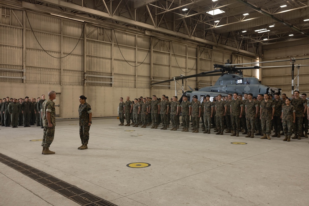Marine Light Attack Helicopter Squadron 169 Marines Awarded by Commanding General
