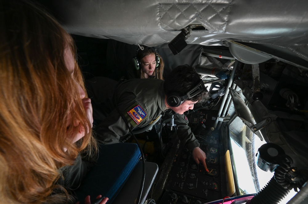 Junior Reserve Officer Training tour of Fairchild Air Force Base