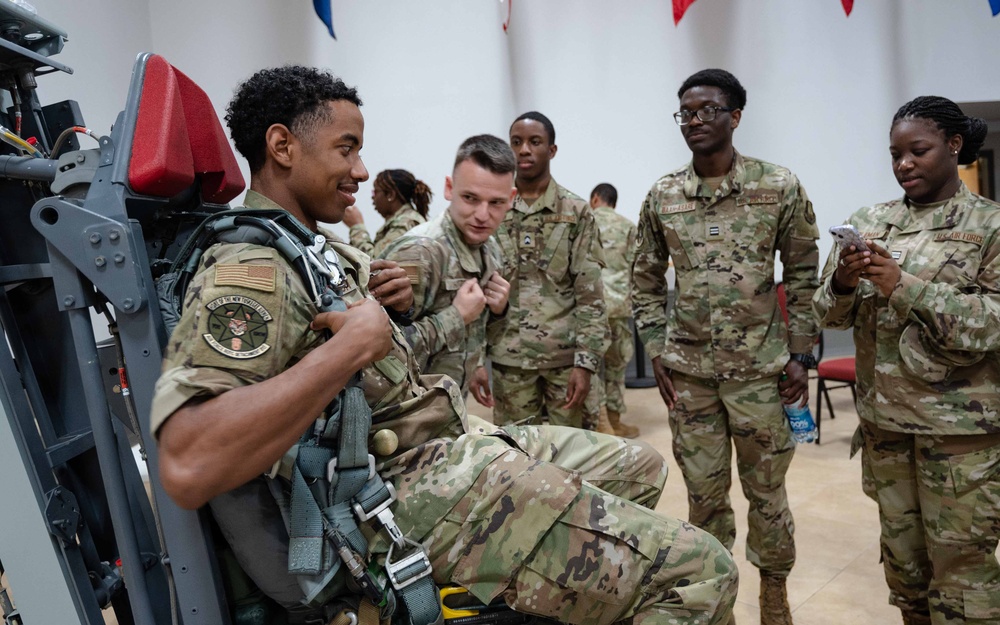 Tuskegee University AFROTC Cadets meet Barksdale Airmen