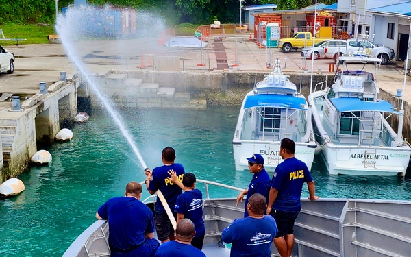 U.S. Coast Guard crew, Palau Maritime Police train together