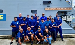 U.S. Coast Guard crew, Palau Maritime Police train together