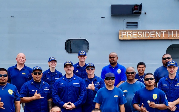 U.S. Coast Guard crew, Palau Maritime Police train together