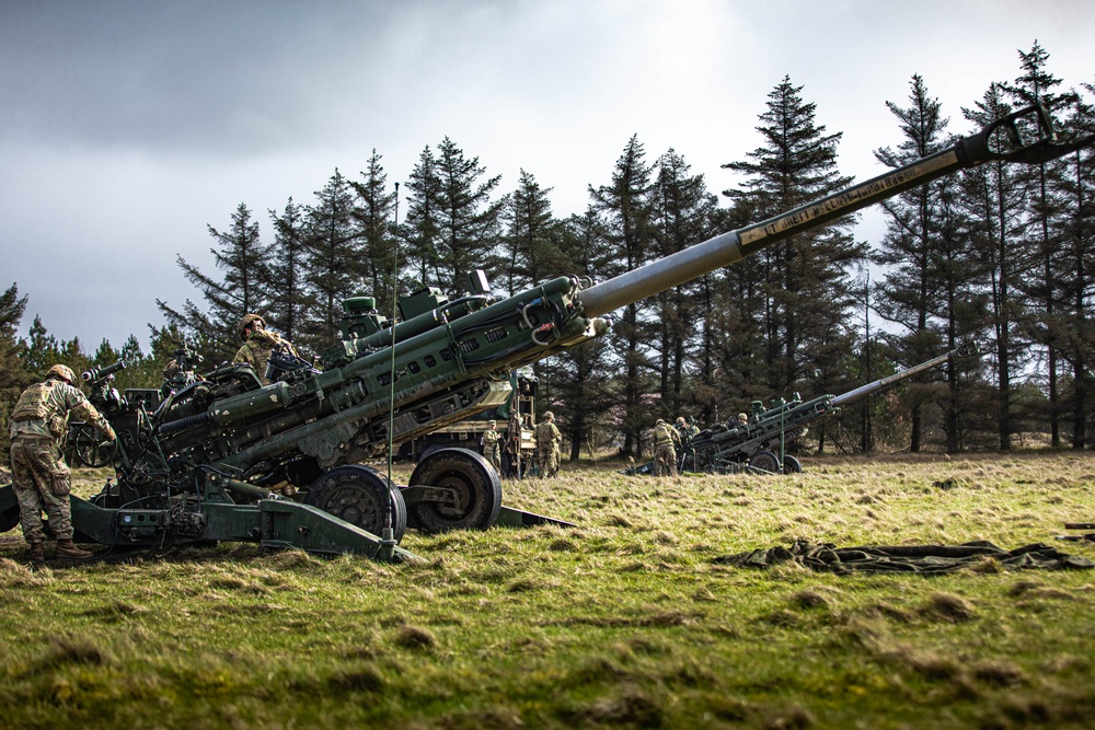 Exercise Dynamic Front M777A2 Dry Fire