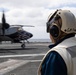 Distinguished Visitors Watch Flight Operation On The Flight Deck