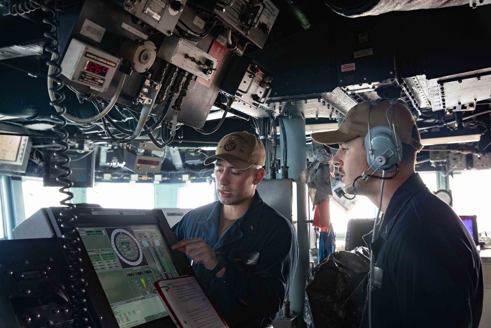 USS Farragut Underway Ops