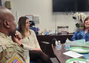 Garrison Commander strengths relationship with local school