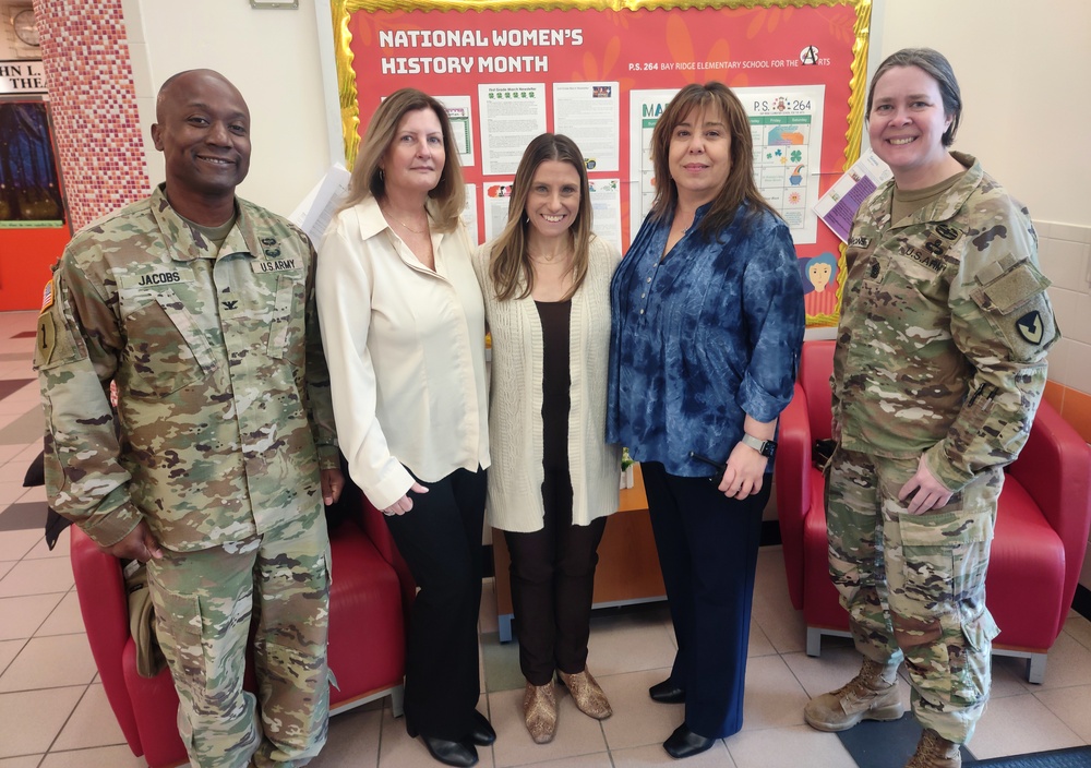 Garrison Commander strengths relationship with local school