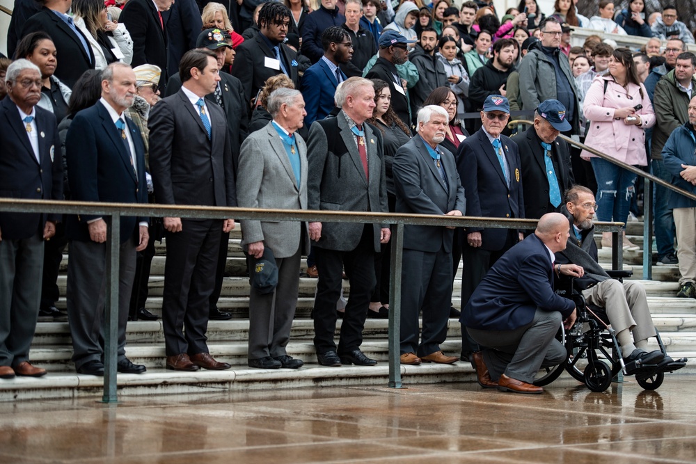 Medal of Honor Recipients Visit Arlington National Cemetery to Commemorate National Medal of Honor Day