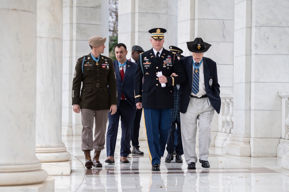 Medal of Honor Recipients Visit Arlington National Cemetery to Commemorate National Medal of Honor Day