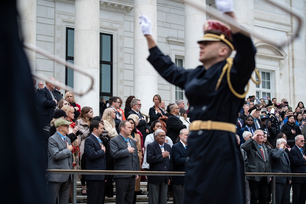 Medal of Honor Recipients Visit Arlington National Cemetery to Commemorate National Medal of Honor Day