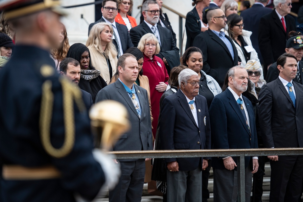 Medal of Honor Recipients Visit Arlington National Cemetery to Commemorate National Medal of Honor Day