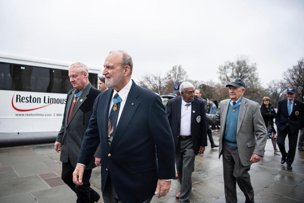 Medal of Honor Recipients Visit Arlington National Cemetery to Commemorate National Medal of Honor Day