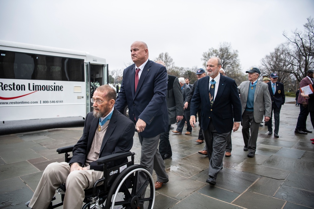 Medal of Honor Recipients Visit Arlington National Cemetery to Commemorate National Medal of Honor Day