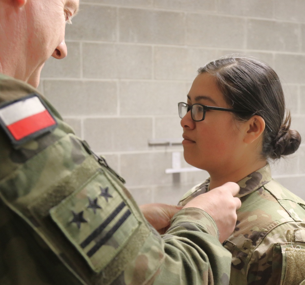 ILLINOIS NATIONAL GUARD SOLDIERS RECEIVE POLISH ARMED FORCES MEDAL