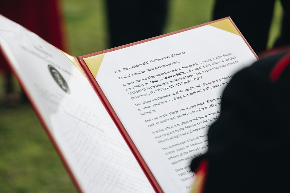 RS San Francisco: 2nd Lt. Watters-Smith Commissioning Ceremony