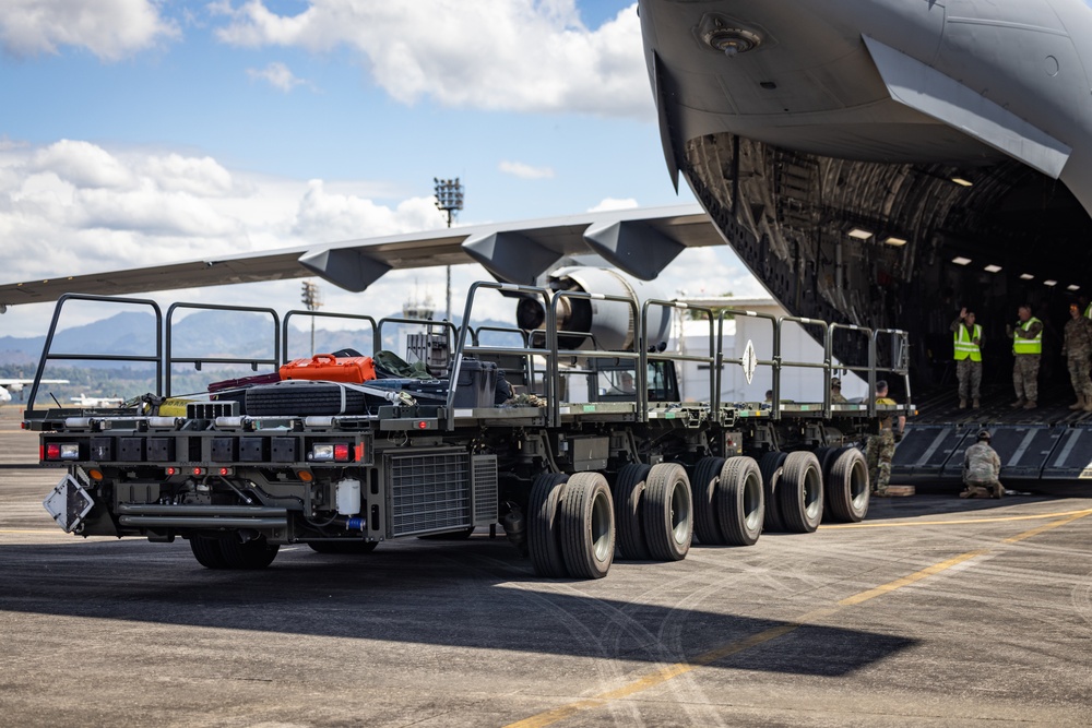 C17 Globemaster III Delivers Equipment in Support of Philippines Oil-Spill Response