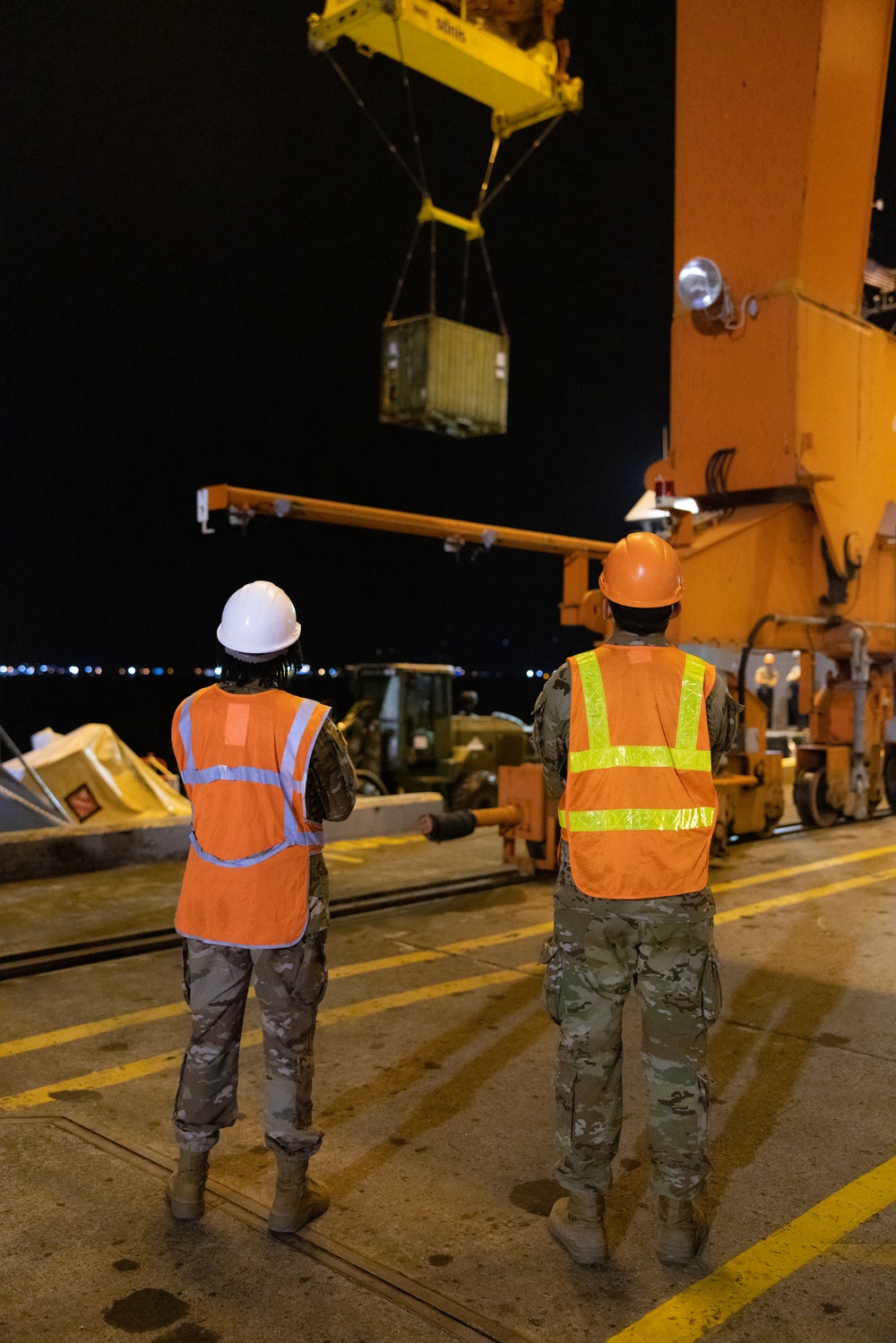 U.S. Army landing craft, utility offload in preparation for Balikatan 23