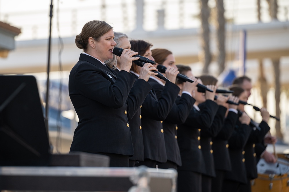 U.S. Navy Band Sea Chanters perform in Oceanside