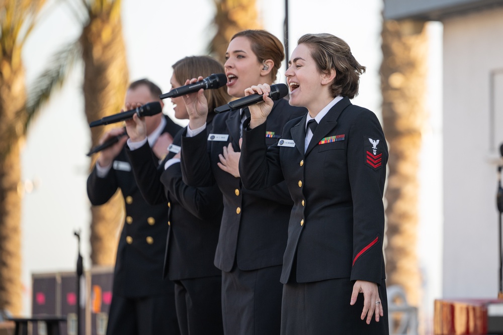 U.S. Navy Band Sea Chanters perform in Oceanside