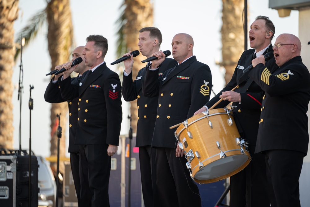 U.S. Navy Band Sea Chanters perform in Oceanside