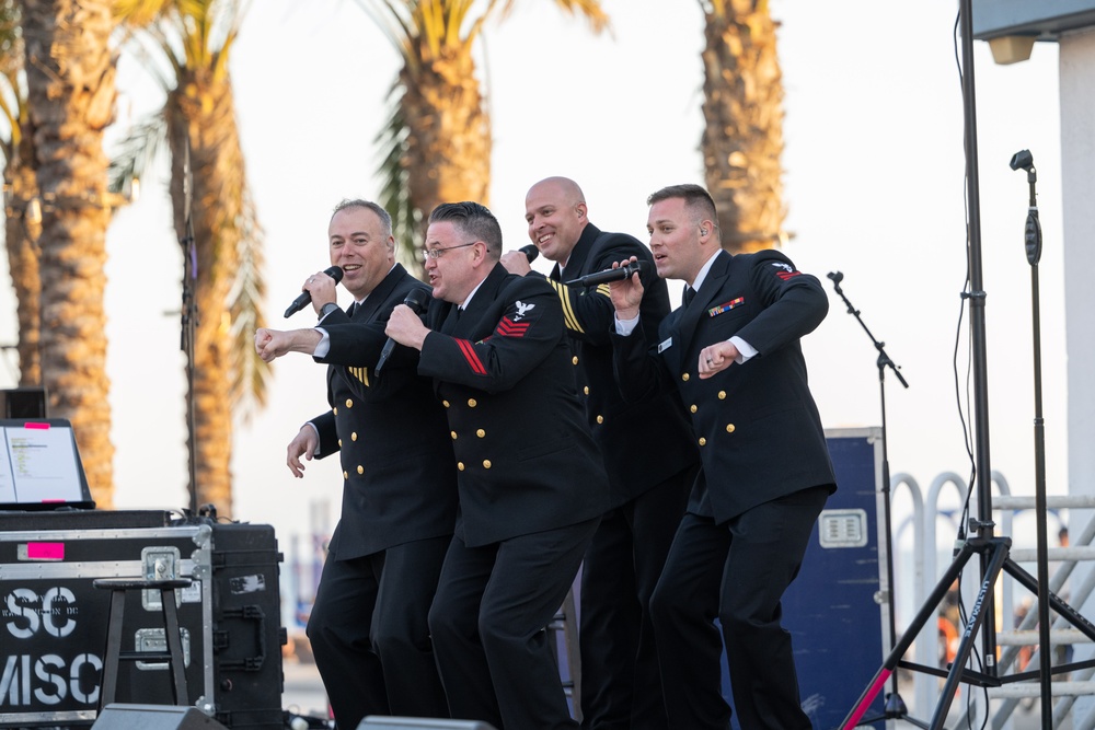 U.S. Navy Band Sea Chanters perform in Oceanside