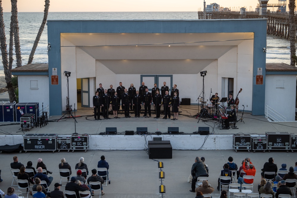 U.S. Navy Band Sea Chanters perform in Oceanside