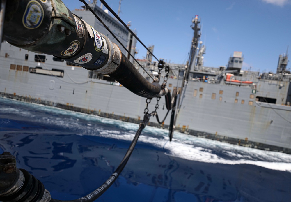 USS Milius (DDG 69) Conducts Underway Replenishment with USNS Wally Schirra (T-AKE 8)