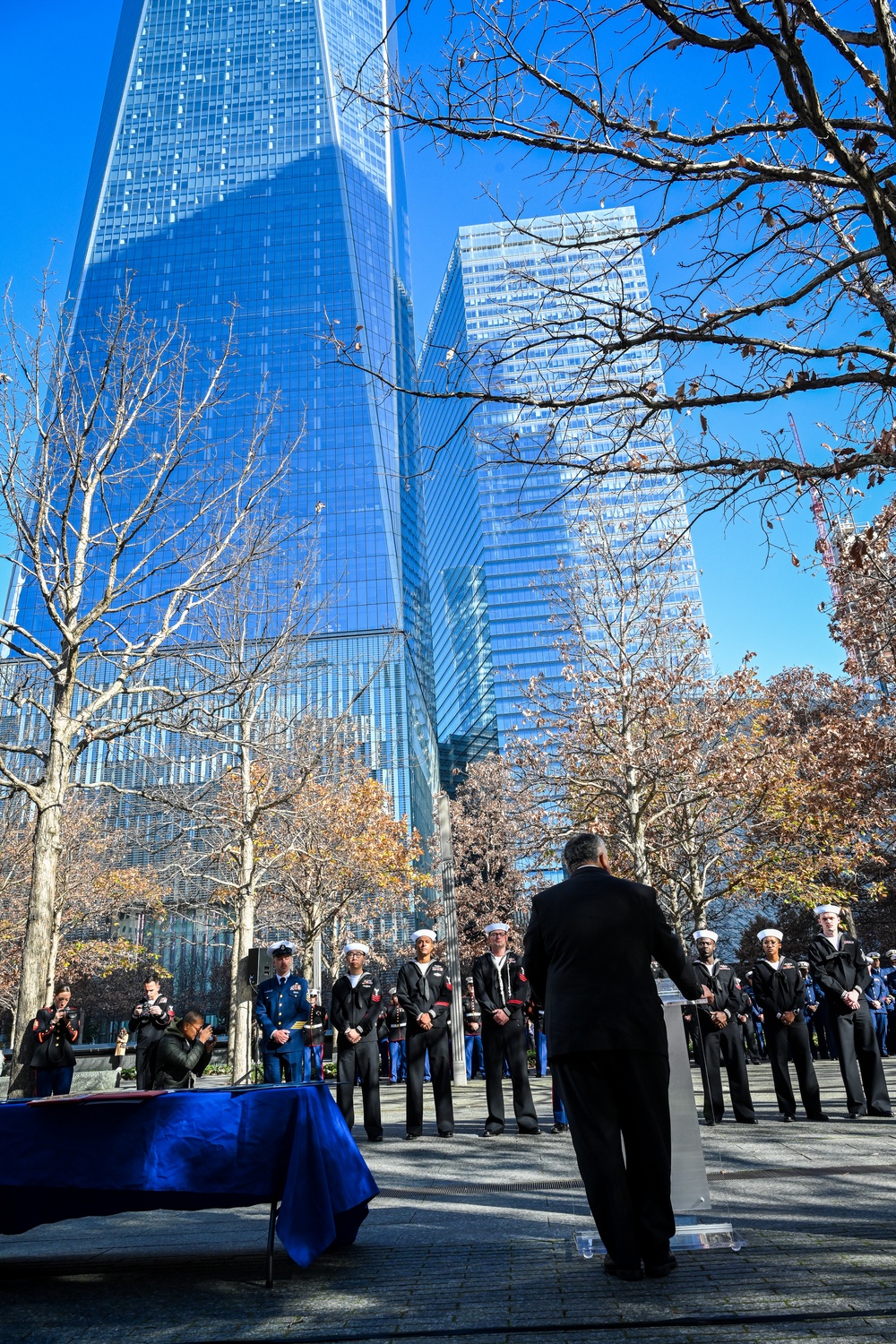 Secretary of the Navy Carlos Del Toro Visits New York during Veterans Day.