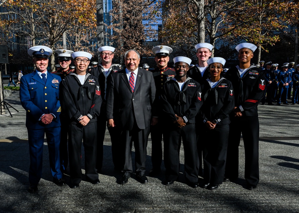 Secretary of the Navy Carlos Del Toro Visits New York during Veterans Day.