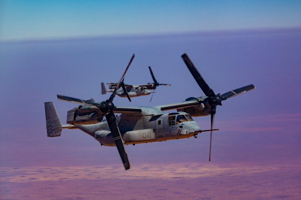 VMGR-252 Broncos conduct an aerial refueling