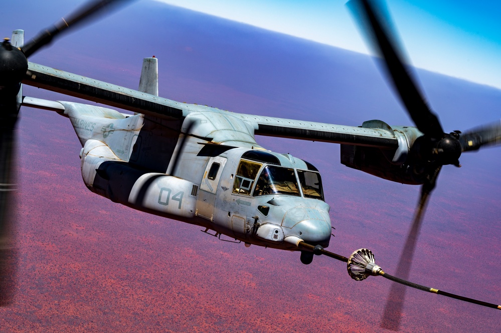 VMGR-252 Broncos conduct an aerial refueling