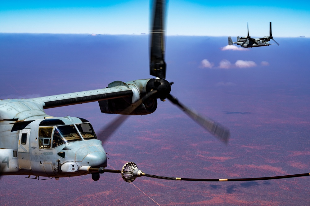 VMGR-252 Broncos conduct an aerial refueling