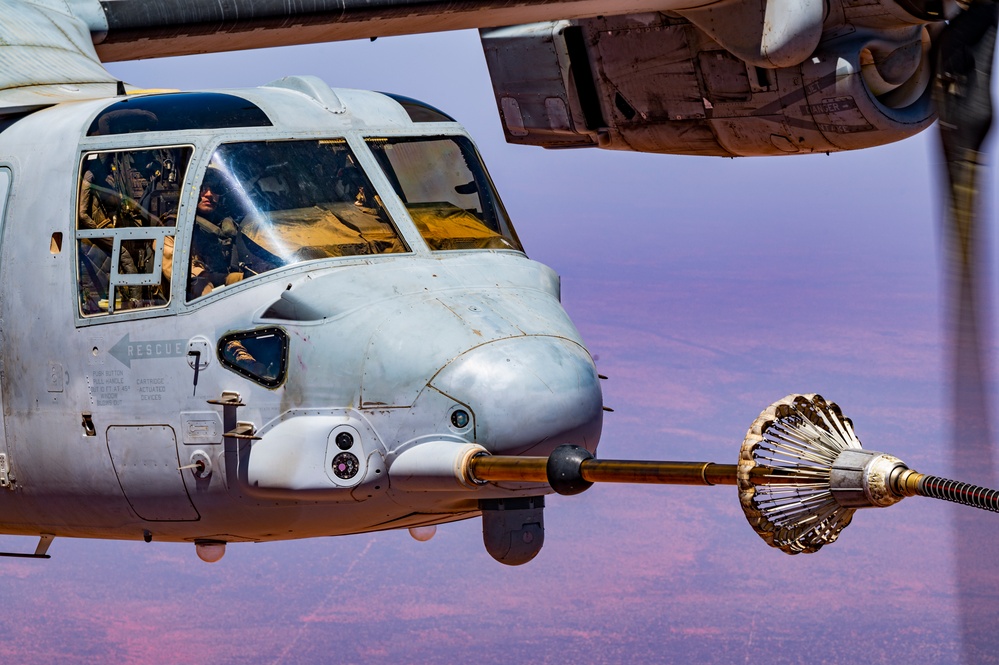 VMGR-252 Broncos conduct an aerial refueling