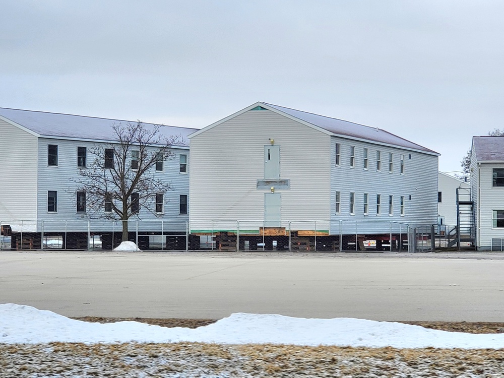 Contractor moves first two World War II-era barracks at Fort McCoy