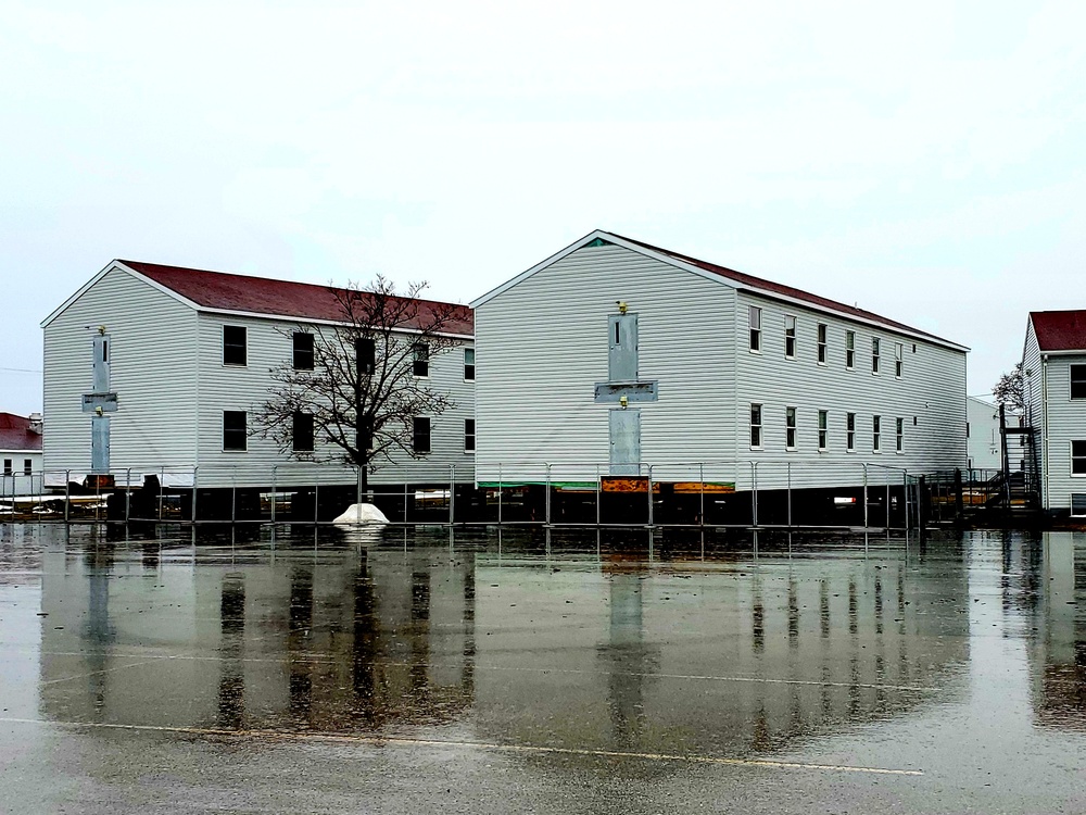 Contractor moves first two World War II-era barracks at Fort McCoy