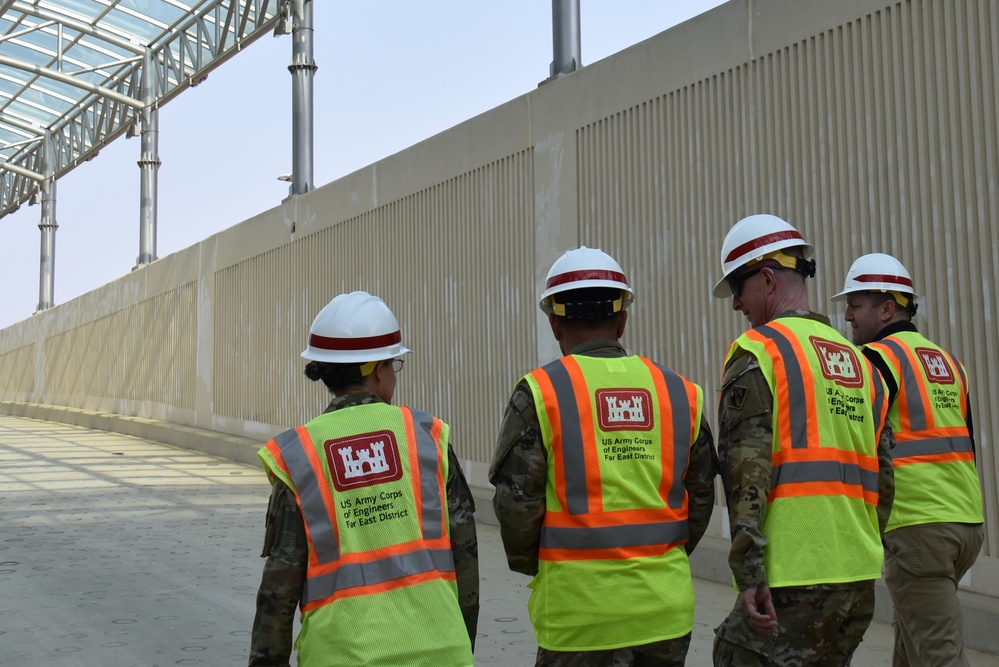 Army engineers construct Family Housing Towers on Camp Humphreys in Korea