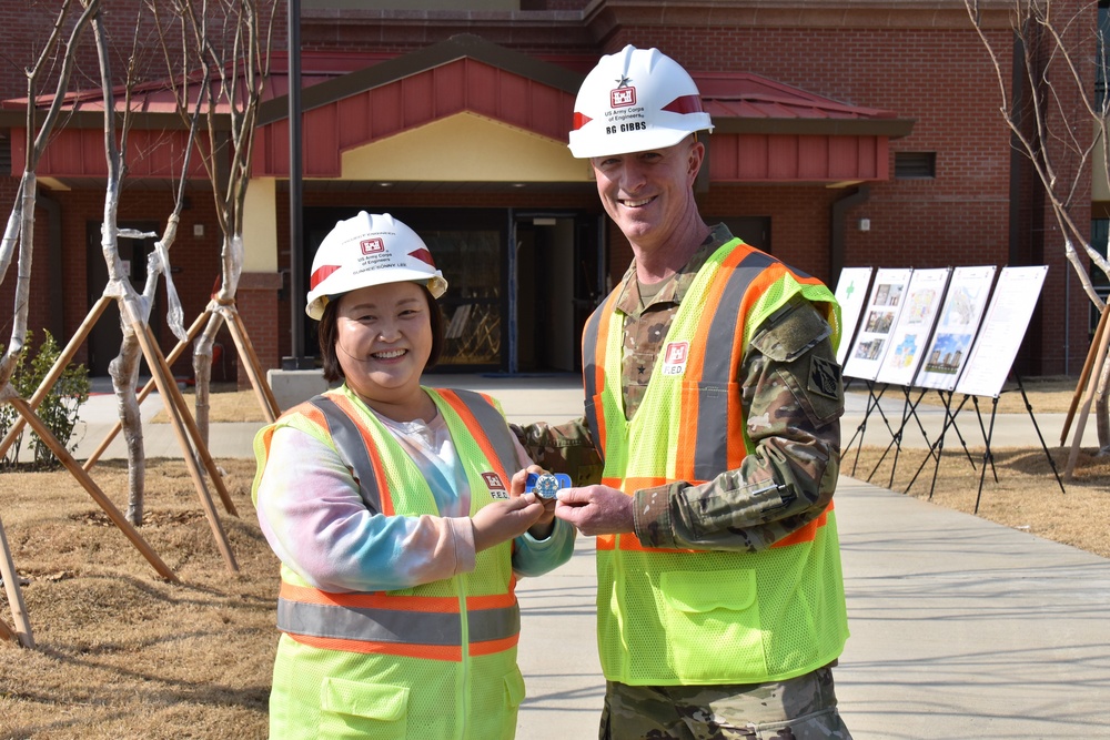 Army engineers construct Family Housing Towers on Camp Humphreys in Korea