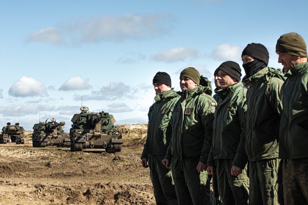 Polish Soldiers Fire AHS Krab During Dynamic Front 23