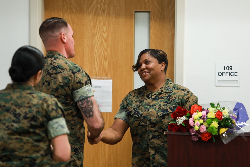 Master Gunnery Sergeant Lora Poster Revealing Ceremony