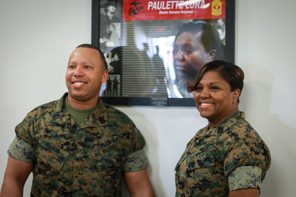 Master Gunnery Sergeant Lora Poster Revealing Ceremony